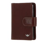 Golden Head Credit Card Holder With Snap Closure