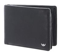 Golden Head Pelle portafoglio Capri RFID Protect Scheintasche mit Geheimfach 1159 Schwarz nero