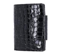 Golden Head Pelle portafoglio Cayenne RFID Protect Kombischeintasche mit Riegel 1439 Schwarz nero