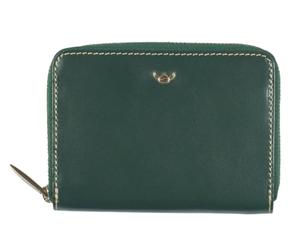 Golden Head Pelle portafoglio Venezia Zipped Billfold Coin Wallet Green verde