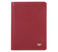 Golden Head Polo Custodia per carta d'identità Protezione RFID Vera Pelle 9 cm rosso