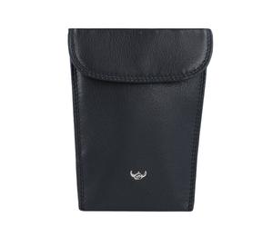 Golden Head Polo Portachiavi RFID in pelle 8 cm nero