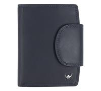 Golden Head Polo Portafoglio Protezione RFID Vera Pelle 12.5 cm blu