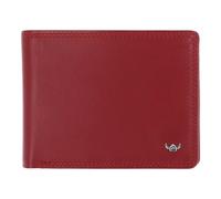 Golden Head Polo Portafoglio Protezione RFID Vera Pelle 12 cm rosso