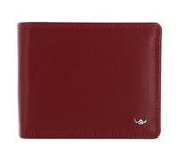Golden Head Polo Portafoglio Protezione RFID Vera Pelle 12 cm rosso