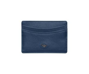 Golden Head Valencia Custodia per carta di credito Protezione RFID Vera Pelle 10 cm blu