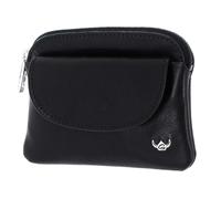 Golden Head Zipped Key Case Black