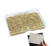 Golden Heart Binder, Mini Planner Holder, Decorative Paper Fastener, Wedding Invitation Craft Scrapbooking Tool, Home Workplace School Stationery Organizer, Office Gear for Students, Teachers, 2x0.9cm