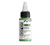 Golden High Flow Acrylics - Permanent Green Light 1oz (30ml)