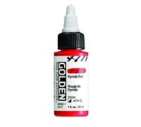 GOLDEN High Flow Acrylics, Pyrrole Red, Bottiglia da 30 ml, Vernice Acrilica Professionale, Semi-Opaca