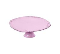 Golden Hill Alzata per dolci Alzatina torta e frutta, di plastica piccola (Rosa, ø24 h10)