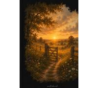 Golden Hour: A beautifully designed lined notebook inspired by golden sunsets, peaceful countryside paths, and nature's most magical light.