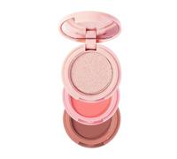 Golden Hour & Coral Flush & Bronze Shadow 3 in 1 Contour, Highlight and Blush Palette con specchio, palette di trucco in polvere opaca e brillante, sfumabile, adatta ai viaggi e cruelty free
