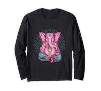 Golden Hue Mandala Sacred Geometry Yoga Graphic Maglia a Manica