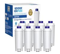 GOLDEN ICEPURE Addolcitore per DeLonghi DLSC002, SER3017 e 5513292811 - Incluse Le Versioni di ECAM, Esam, Serie ETAM (8 Unità (Confezione da 1))