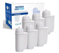 GOLDEN ICEPURE Filtro acqua per macchina da caffè Compatibile Con Siemens® EQ Series/EQ3/EQ6/EQ9/EQ500/ S700/Brita® Intenza 575491/Bosch® TCZ7003/TCZ7033, certificato NSF, 6 pezzi