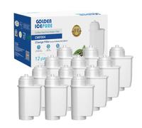 GOLDEN ICEPURE Filtro dell'acqua per macchina da caffè automatica Siemens® EQ Series, EQ3/EQ6/EQ9, EQ500, S700, Brita® Intenza 575491, Bosch® TCZ7003, TCZ7033, certificato NSF, 12 pezzi