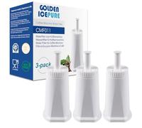 GOLDEN ICEPURE Filtro per Macchina da Caffè, Compatibile con Sage Barista Express, Bambino Plus, SES008, SES810, SES880, SES920, SES980, SES990, Oracle Touch, Certificato NSF, 3 Pezzi