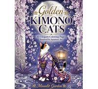 Golden Kimono Cats: Moonlit Garden