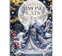 Golden Kimono Cats: Winter Blossoms