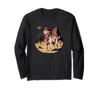 Golden Labrador Retriever Alien UFO Deserto Maglia a Manica