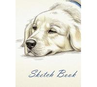 Golden Labrador Sketch Book / Large 120-page Art Book / Drawing Paper