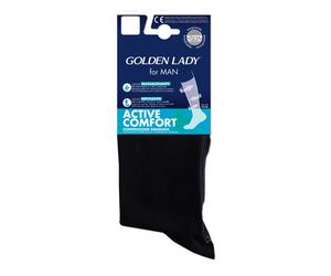 Golden Lady Active+Comfort Uomo Calza Lunga 15-17mmHg Nero 39-41