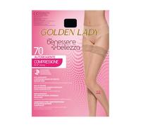 Golden Lady Benessere & Bellezza - Autoreggente 70Den 15-17mmHg Taglia 4L Nero