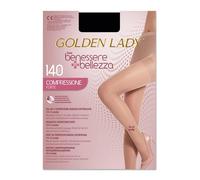 Golden Lady Benessere & Bellezza - Collant 140 denari nero taglia 5XL per le gambe gonfie, 1 paio
