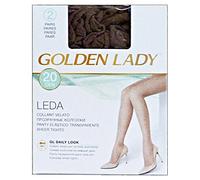 Golden Lady Calzecol22acas3 Leda 20 den Collant Marrone Castoro Taglia III 2 Paia 22a, Unisex-Adulto