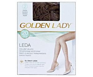 GOLDEN LADY Leda Collant 20 den Taglia III 2 Paia 22a Unisex-Adulto