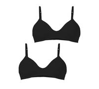 Golden Lady Reggiseno Cotone conf. 2 PZ, Nero, TG3