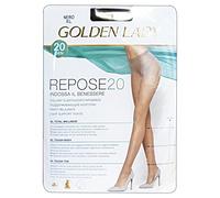GOLDEN LADY Repose Collant 20 den Visone, Bianco, Taglia XL 36-300 g