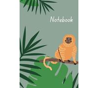 Golden Lion Tamarin Notebook: Wide-Ruled Soft Cover Journal for Children, Kids, 6"x9", 120 Pages