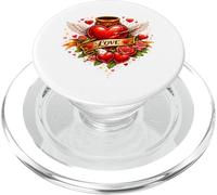 Golden Love Angelic Harmony Grafica Elegante Nuovo Cuore A Tema PopSockets PopGrip per MagSafe