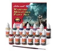 golden maple Set di colori acrilici in miniatura, 13 x 20 ml, con 1 pennello per dettagli fini, ideale per artisti, bambini, principianti, regali artigianali per ceramica e pelle fai da te
