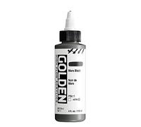 GOLDEN, Mars Black, flacone da 120 ml, colore acrilico professionale, trasparente