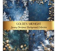 Golden Midnight Luxury Christmas Background Collection: Spark Your Creativity With Our Beautiful Range of Craft Papers For Card Making, Junk Journals, Cut Out Collage & Mixed Media Projects