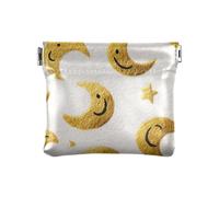 Golden Moon and Star - Borsa in pelle PU per cosmetici da donna