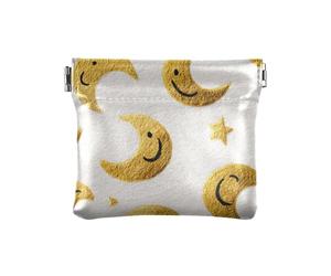 Golden Moon and Star - Borsa in pelle PU per cosmetici da donna