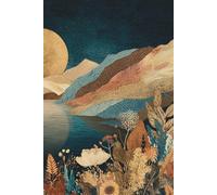 Golden Moon Lake Journal: Lined Notebook for Writing, Notes, and Reflection
