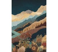 Golden Moon River Journal: Lined Notebook for Writing, Notes, and Reflection