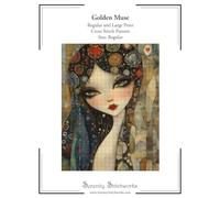 Golden Muse Cross Stitch Pattern - Regular Size Edition: Regular and Large Print Cross Stitch Pattern