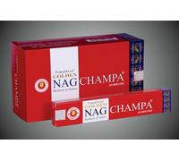 GOLDEN NAG CHAMPA bastoncini di incenso box 12 scatole x 15 gr.