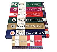 Golden Nag Champa - Bastoncini di incenso e coni Vijayshree, tutte le 8 scatole, gamma completa