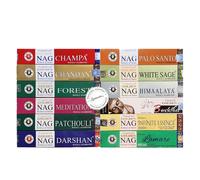 Golden Nag Confezione da 12 fragranze 2 fragranze esclusive 15 g x 12 scatole =