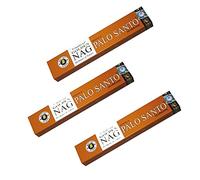 Golden Nag Palo Santo x 3 scatole | 45 bastoncini di incenso Vijayshree Palo Santo