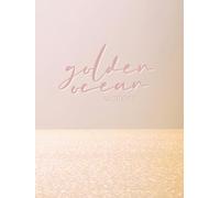Golden Ocean Waters - Staging Coastal Themed Decorative Coffee Table Book for Beach House Interior Design