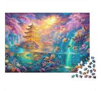 Golden Pagoda in An Aquatic Paradise Puzzle Da 1000 Pezzi Underwater World Ideale Per I Regali Di Compleanno E Di Vacanza 38x26cm/1000pcs