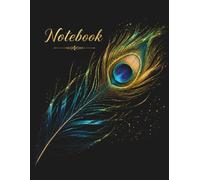 Golden Peacock Feather Notebook: A Luxury Inspirational Journal for Positive Thoughts, Gratitude, Dreams, Creative Ideas and Daily Reflection